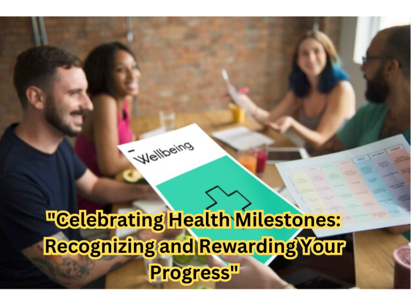 "Image portraying a triumphant moment in celebrating health milestones, symbolizing recognition and rewards for progress. #CelebratingHealthMilestones"